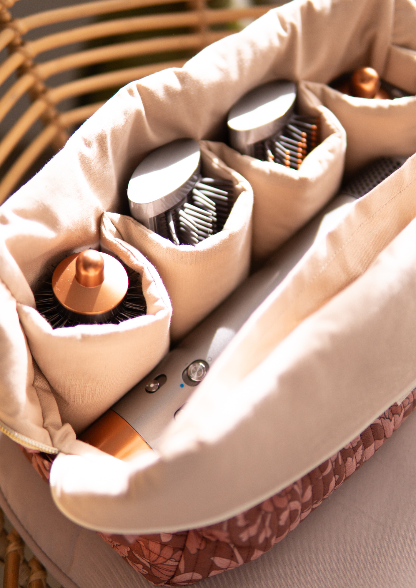 Trousse Dyson Airwrap et trousse de toilette - patron PDF