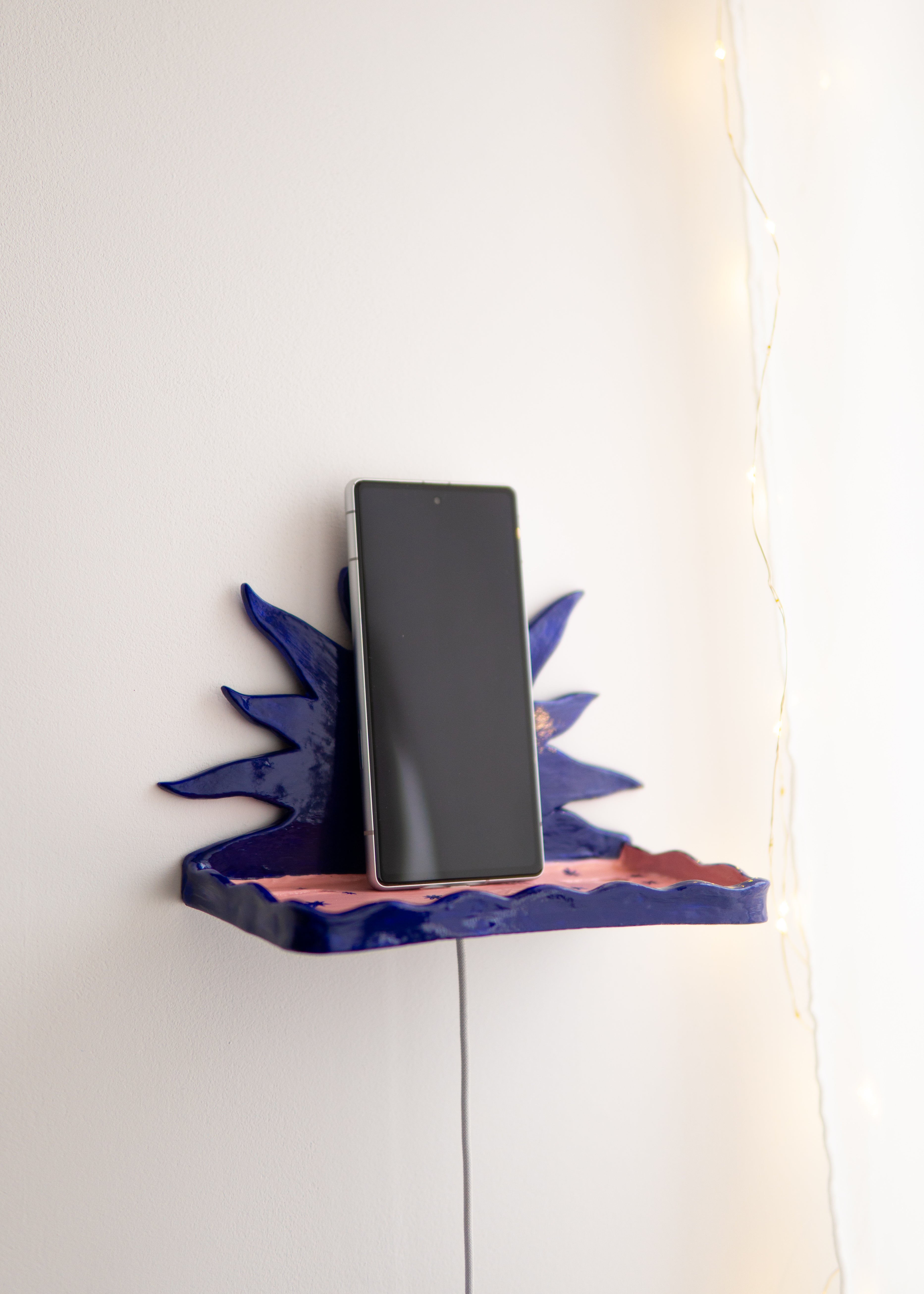 Support mural pour téléphone en argile - Patron PDF