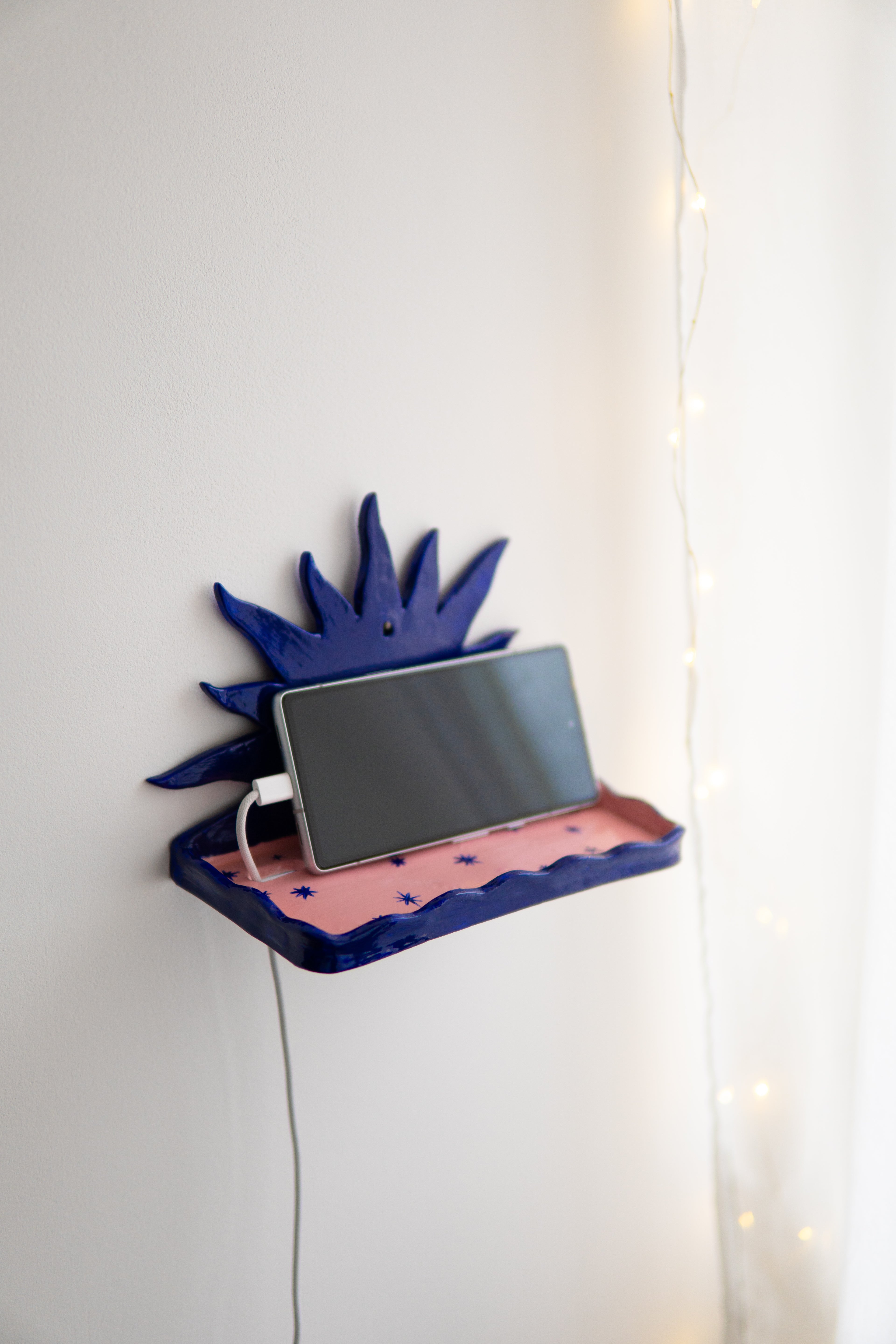 Support mural pour téléphone en argile - Patron PDF