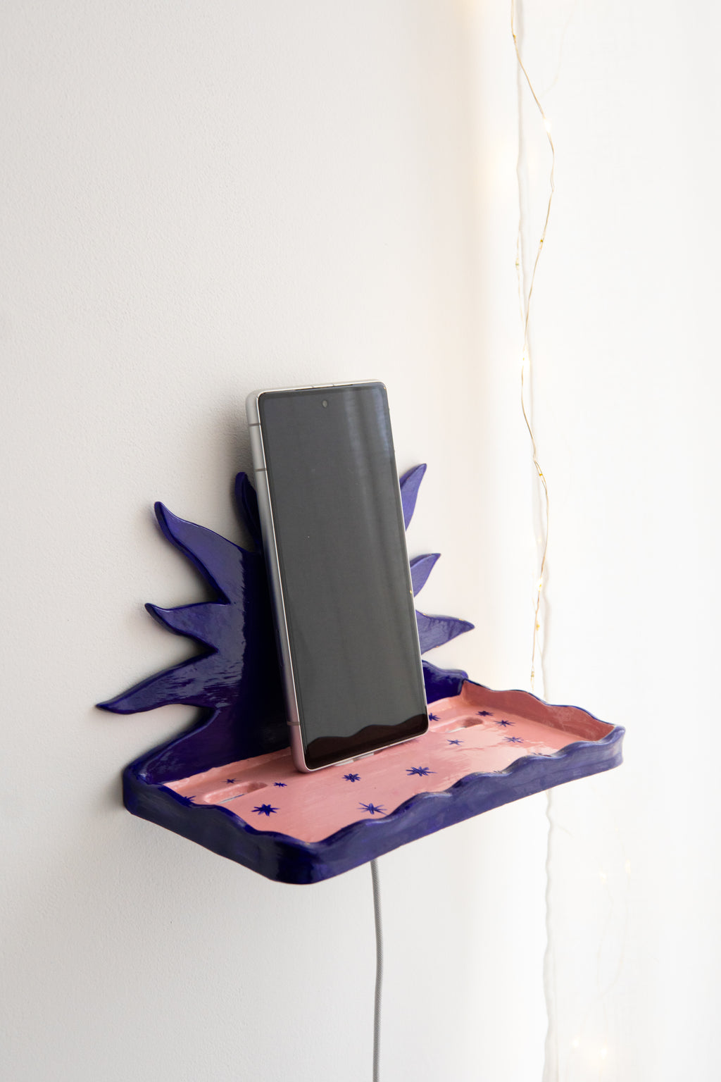 Support mural pour téléphone en argile - Patron PDF