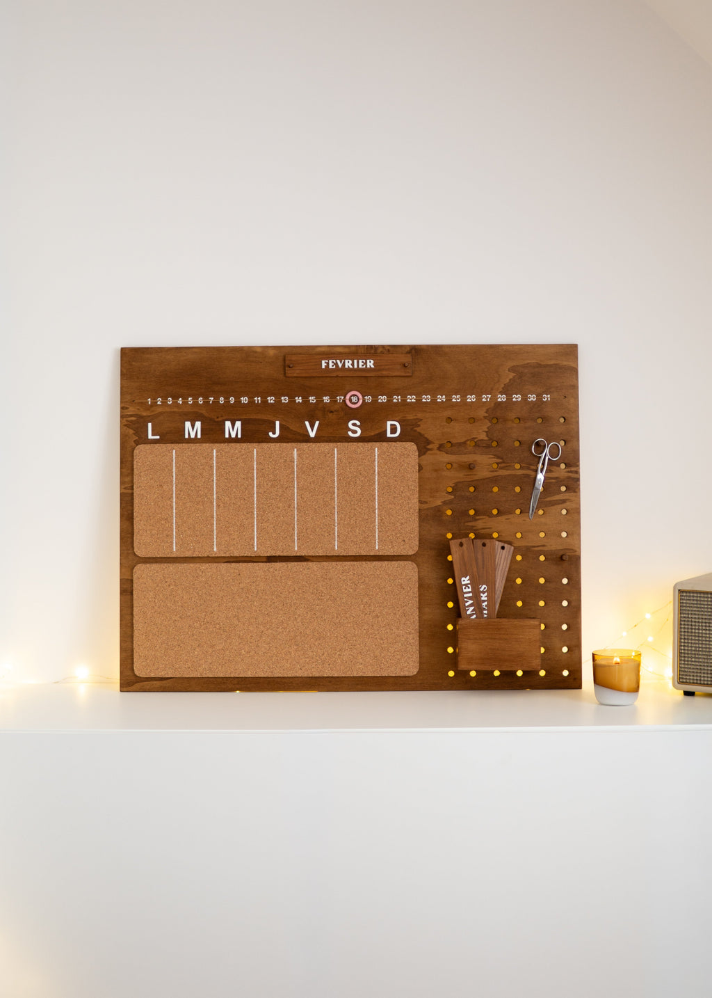 Planificateur en bois - Patron PDF