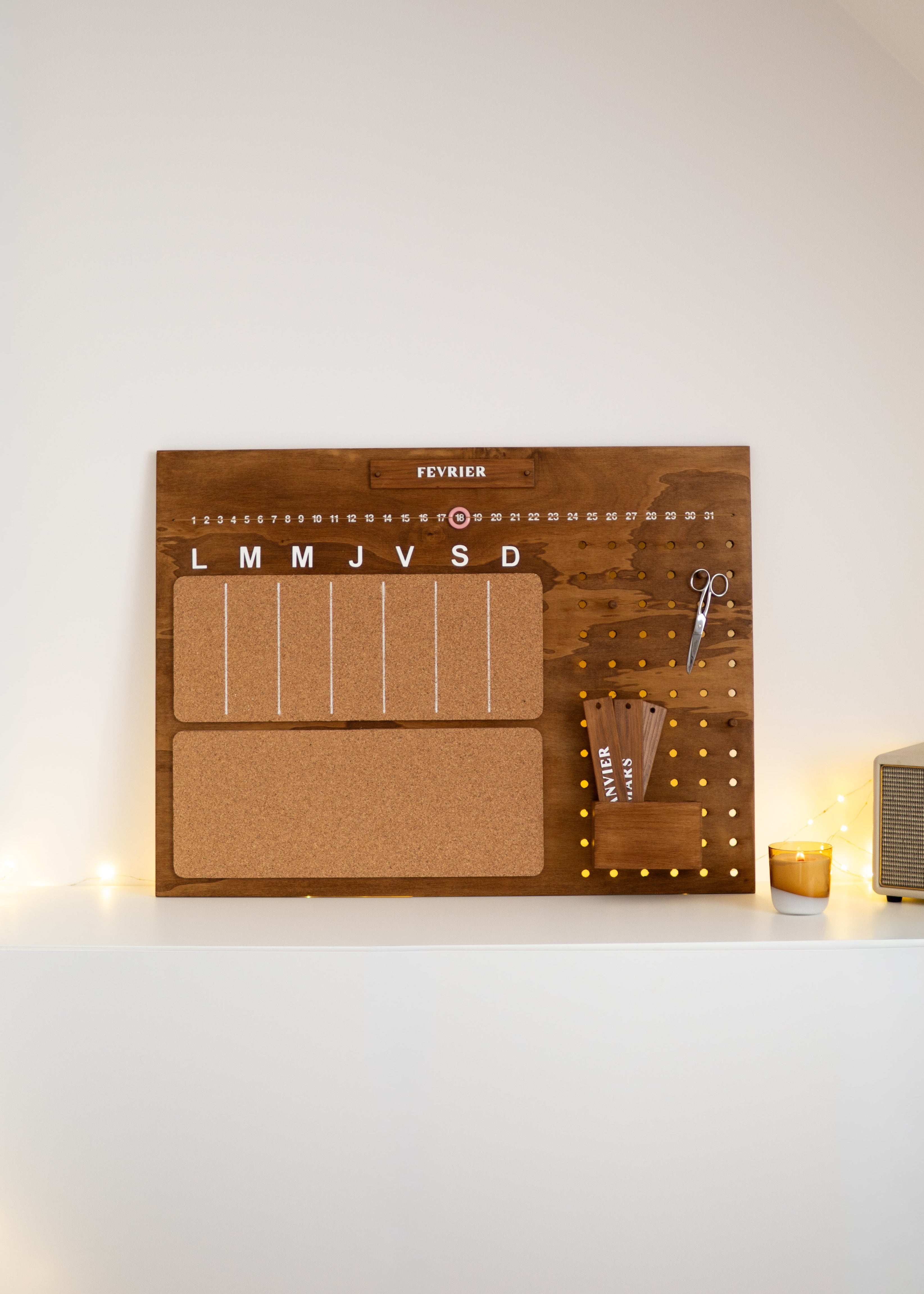 Planificateur en bois - Patron PDF