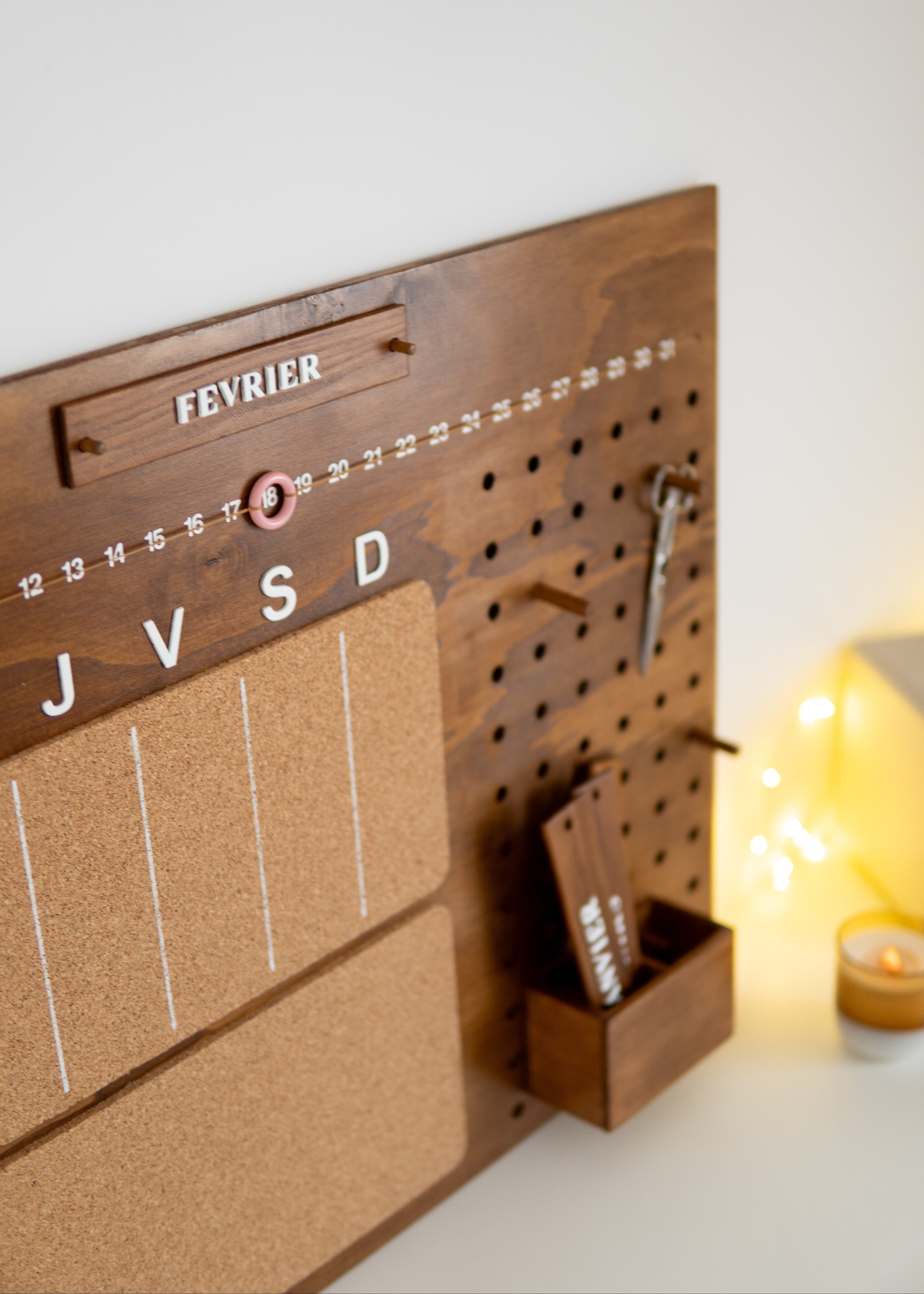 Planificateur en bois - Patron PDF