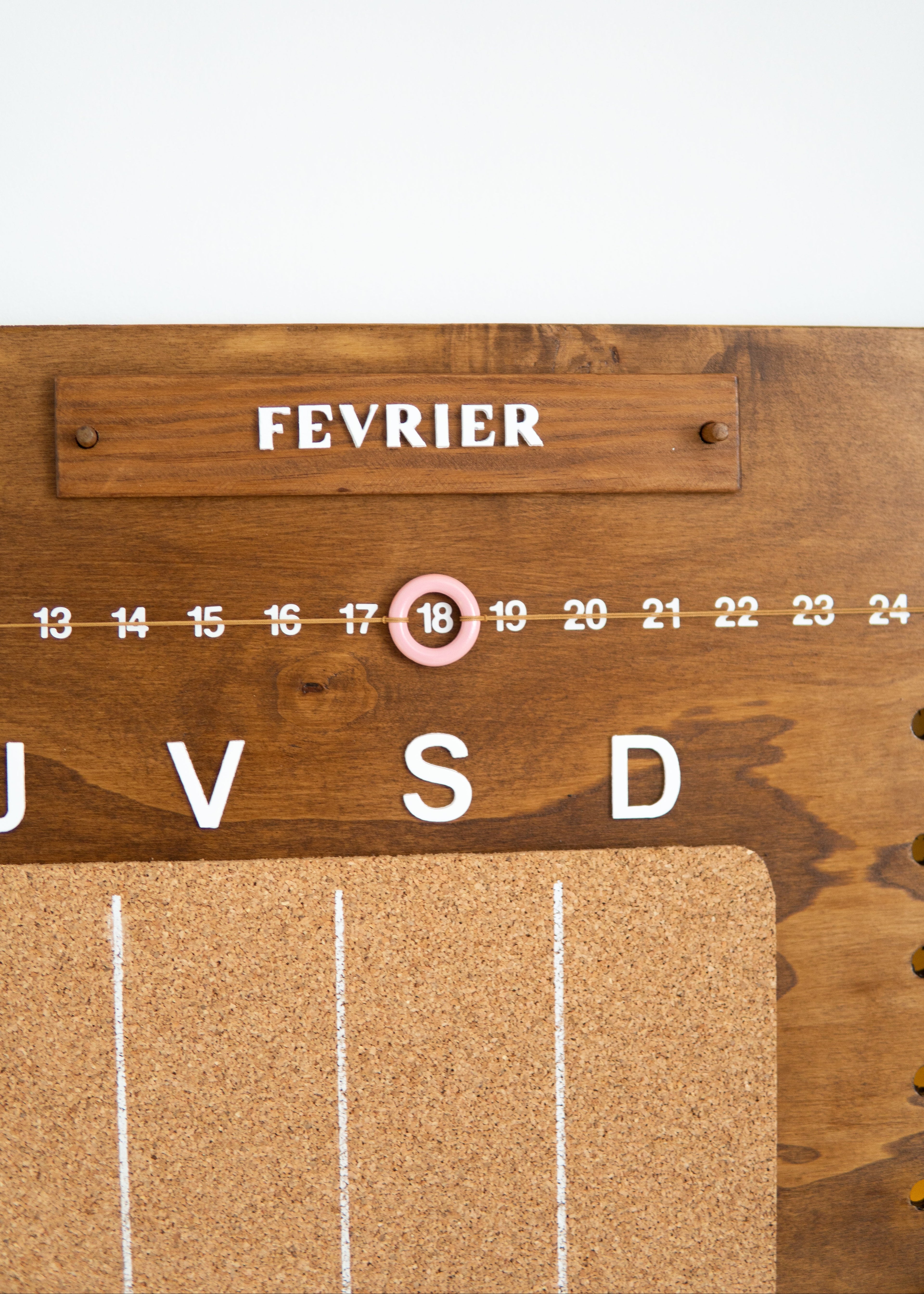 Planificateur en bois - Patron PDF