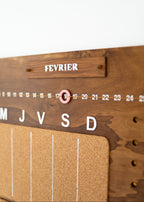 Planificateur en bois - Patron PDF