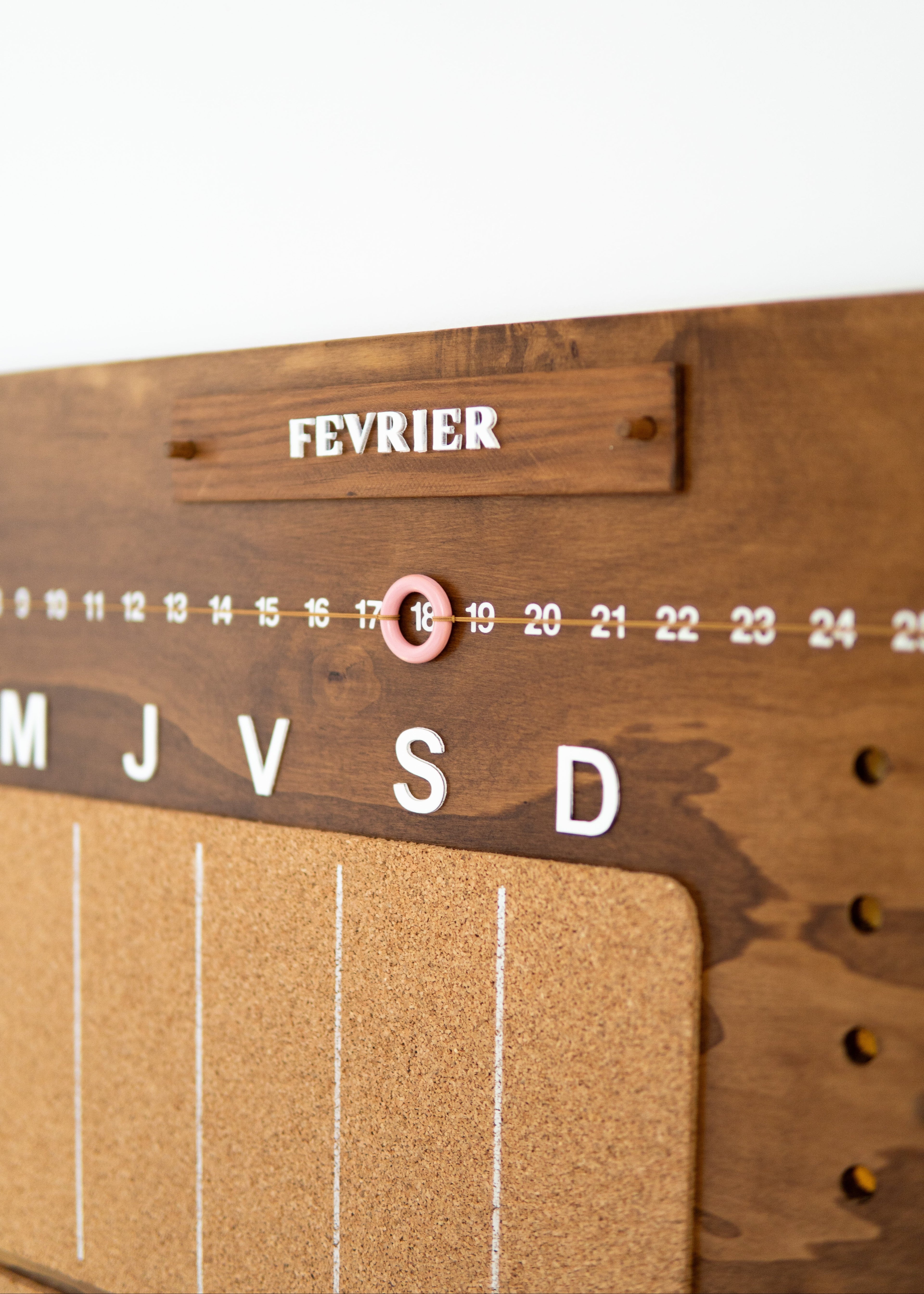 Planificateur en bois - Patron PDF