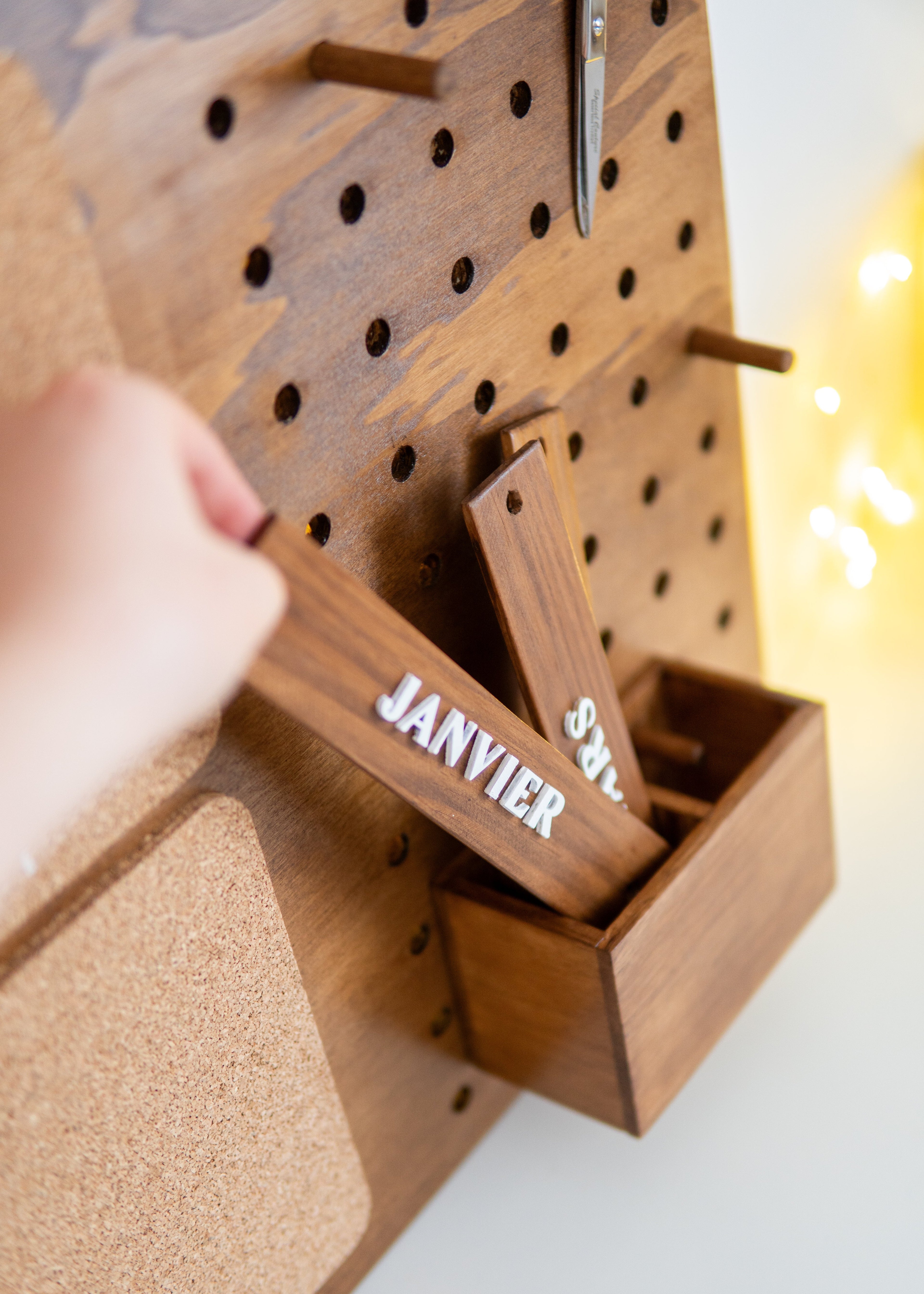 Planificateur en bois - Patron PDF