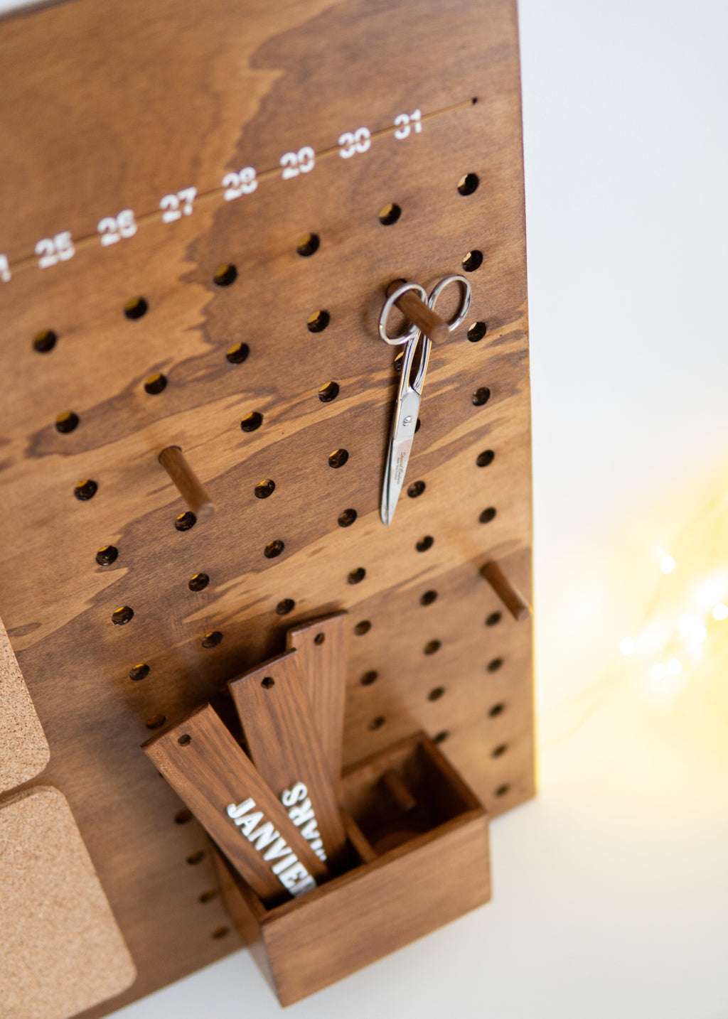 Planificateur en bois - Patron PDF