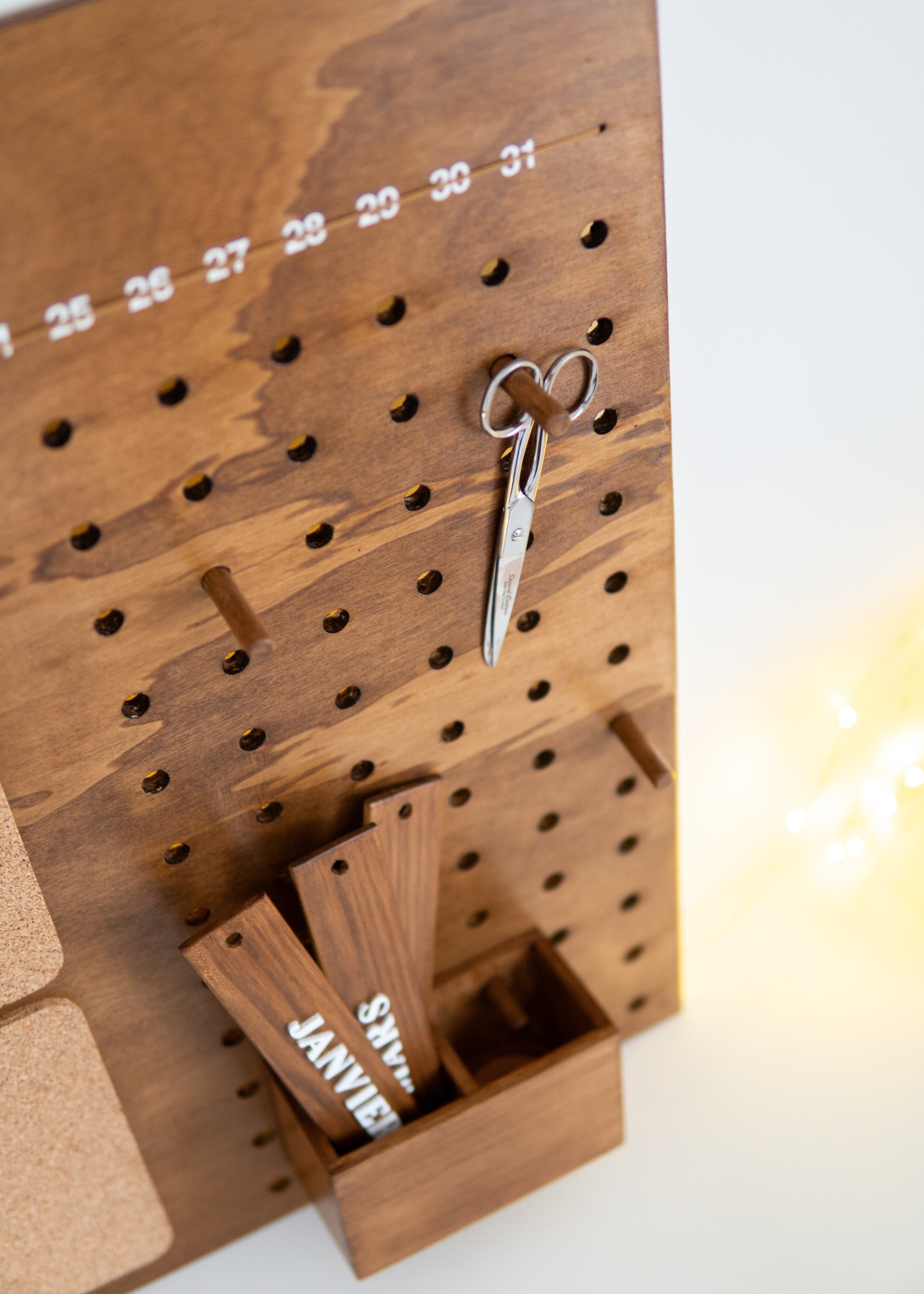 Planificateur en bois - Patron PDF