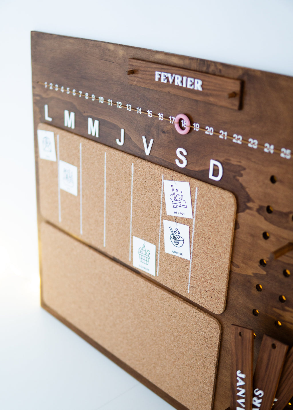 Planificateur en bois - Patron PDF