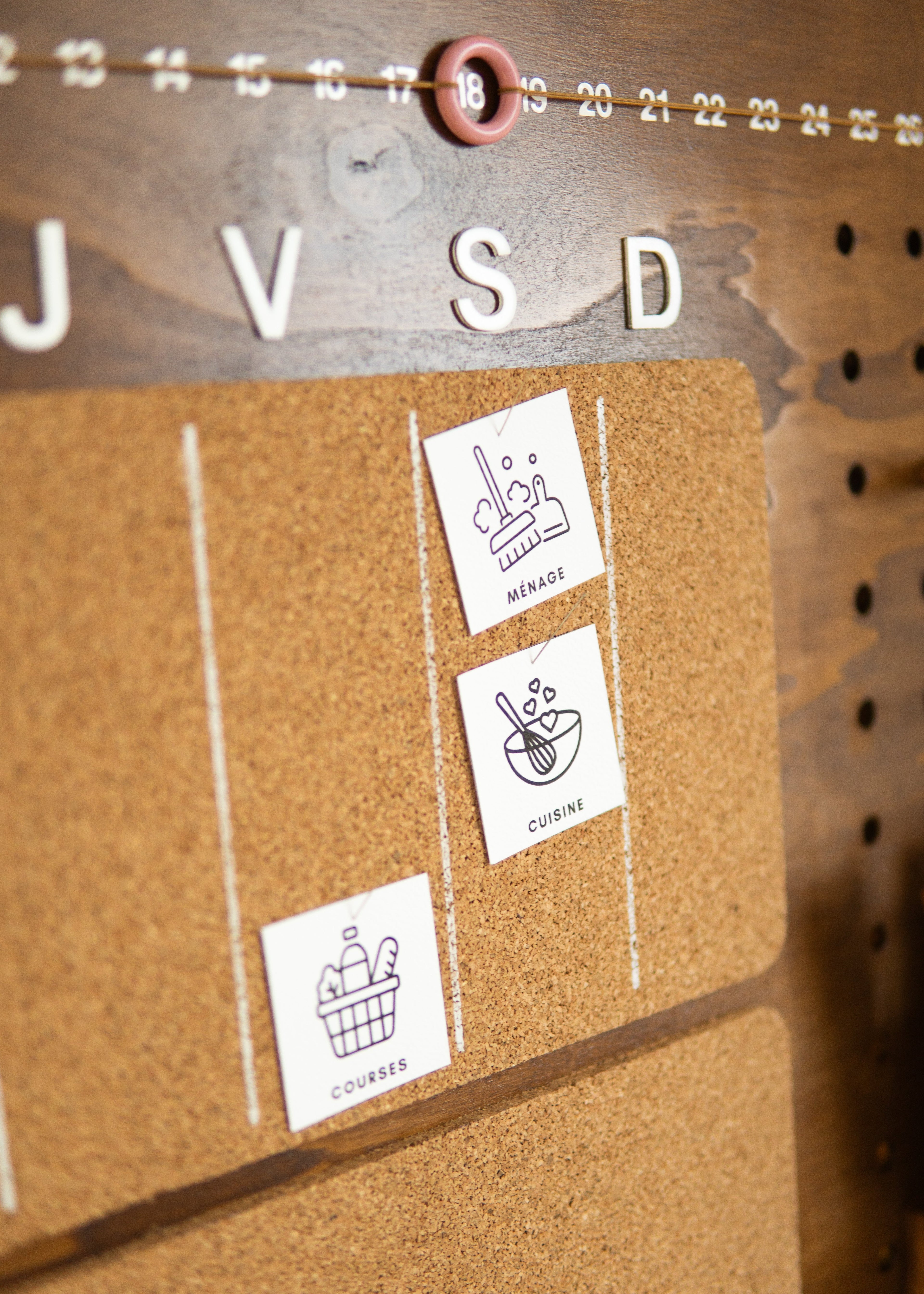 Planificateur en bois - Patron PDF