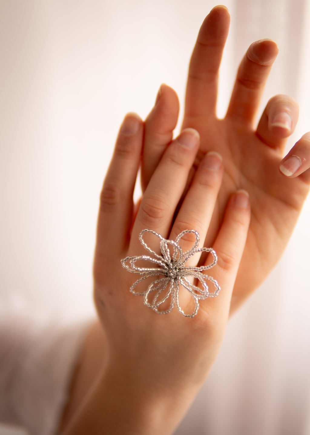 Boucles d'oreille fleurs en perles - Livret PDF