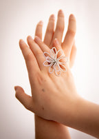 Boucles d'oreille fleurs en perles - Livret PDF