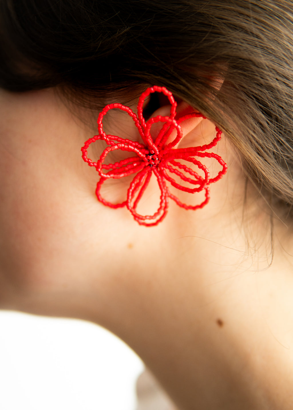 Boucles d'oreille fleurs en perles - Livret PDF