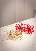 Boucles d'oreille fleurs en perles - Livret PDF