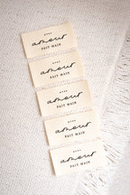 Lot de 5 étiquettes à coudre - Avec Amour, fait main