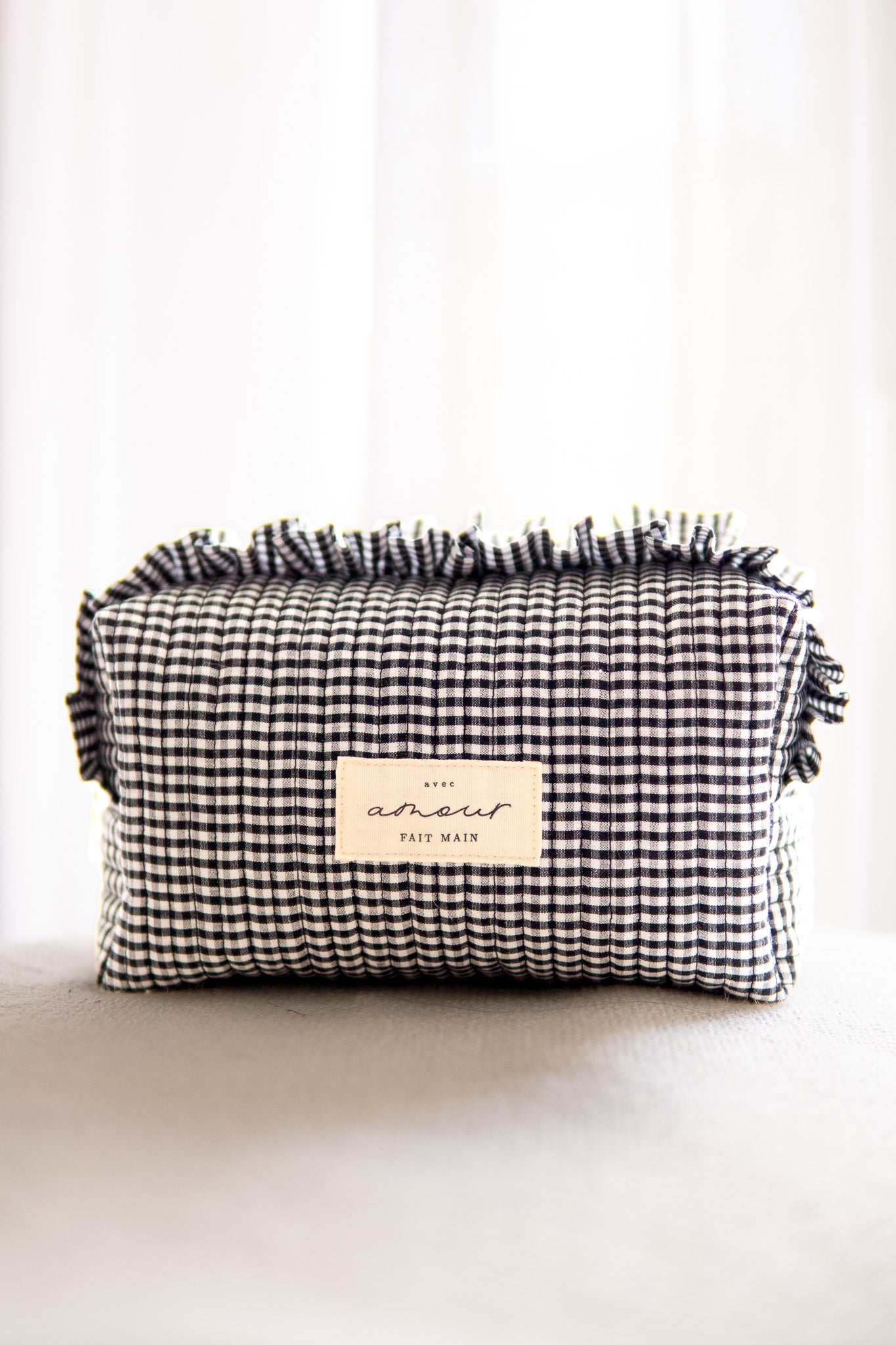 Lot de 5 étiquettes à coudre - Avec Amour, fait main