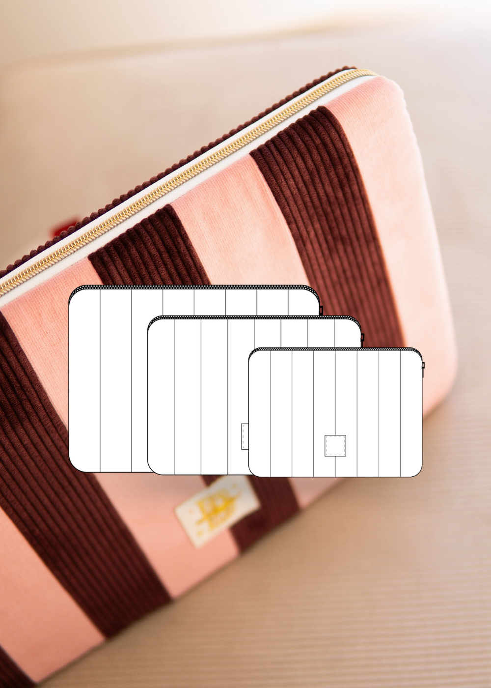 Housse d'ordinateur et iPad- Patron PDF