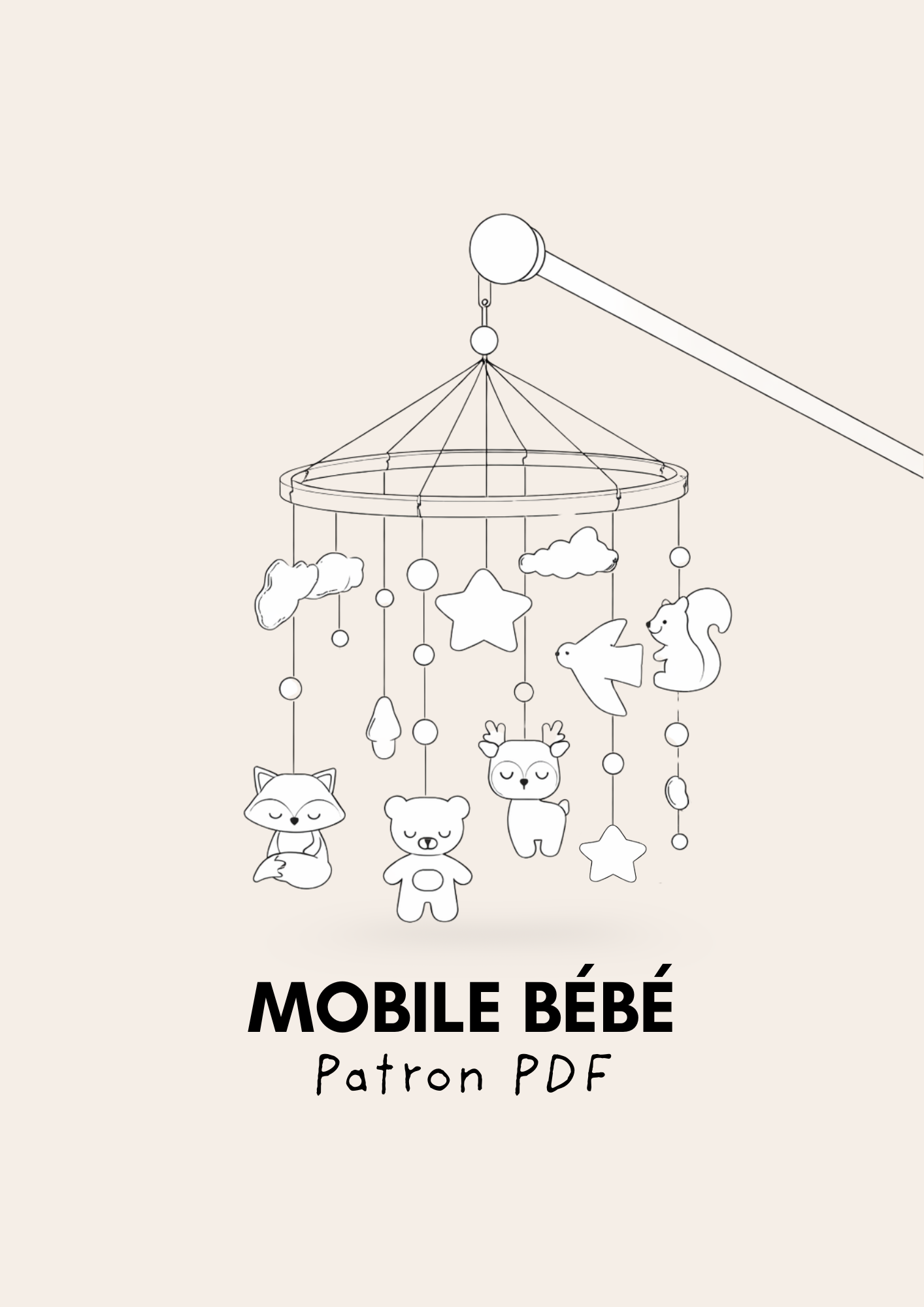 Mobile pour bébé  - Patron PDF