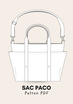 Sac Paco ( sac de plage et de sport) - patron PDF