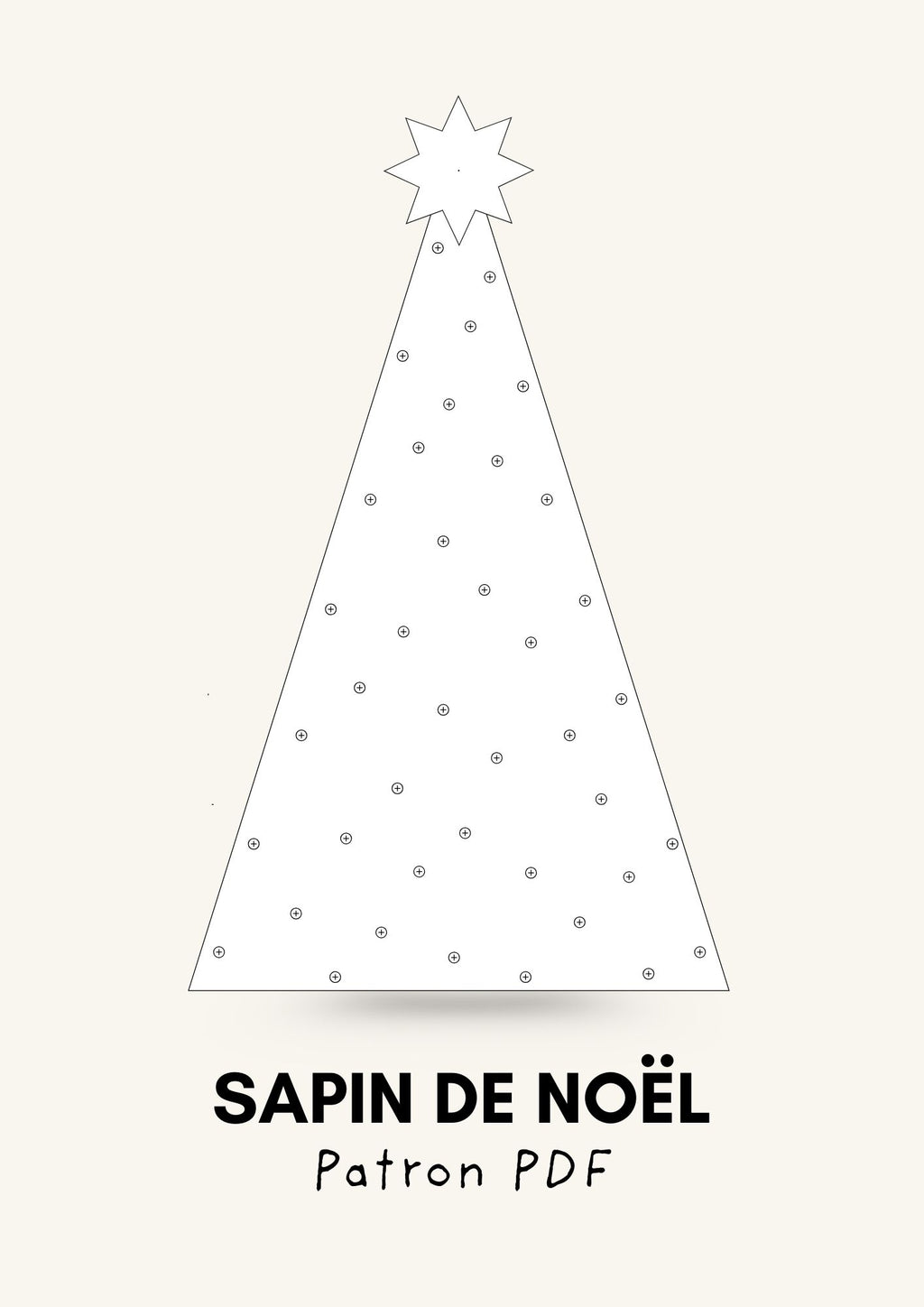 Sapin de noël en bois - Patron PDF