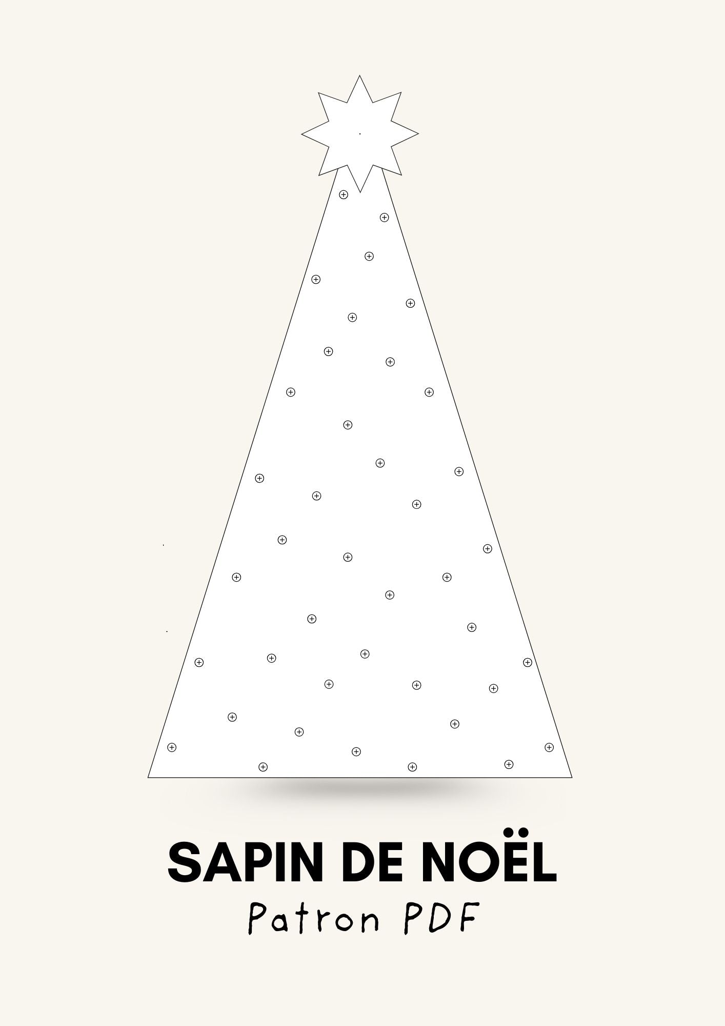 Sapin de noël en bois - Patron PDF