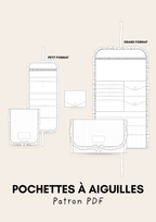 Pochette à aiguilles pour tricot - patron PDF (Français + English)