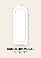 Bougeoir mural en argile - Patron PDF