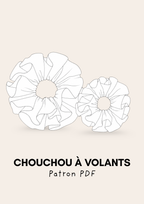 Chouchou à volants - Patron PDF