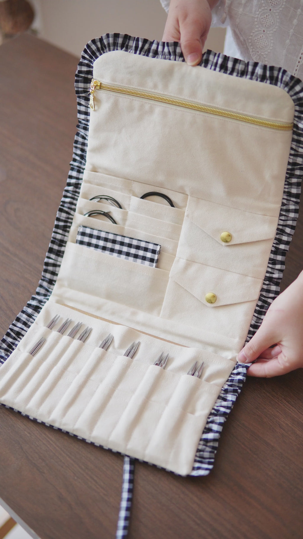 Pochette à aiguilles pour tricot - patron PDF (Français + English)