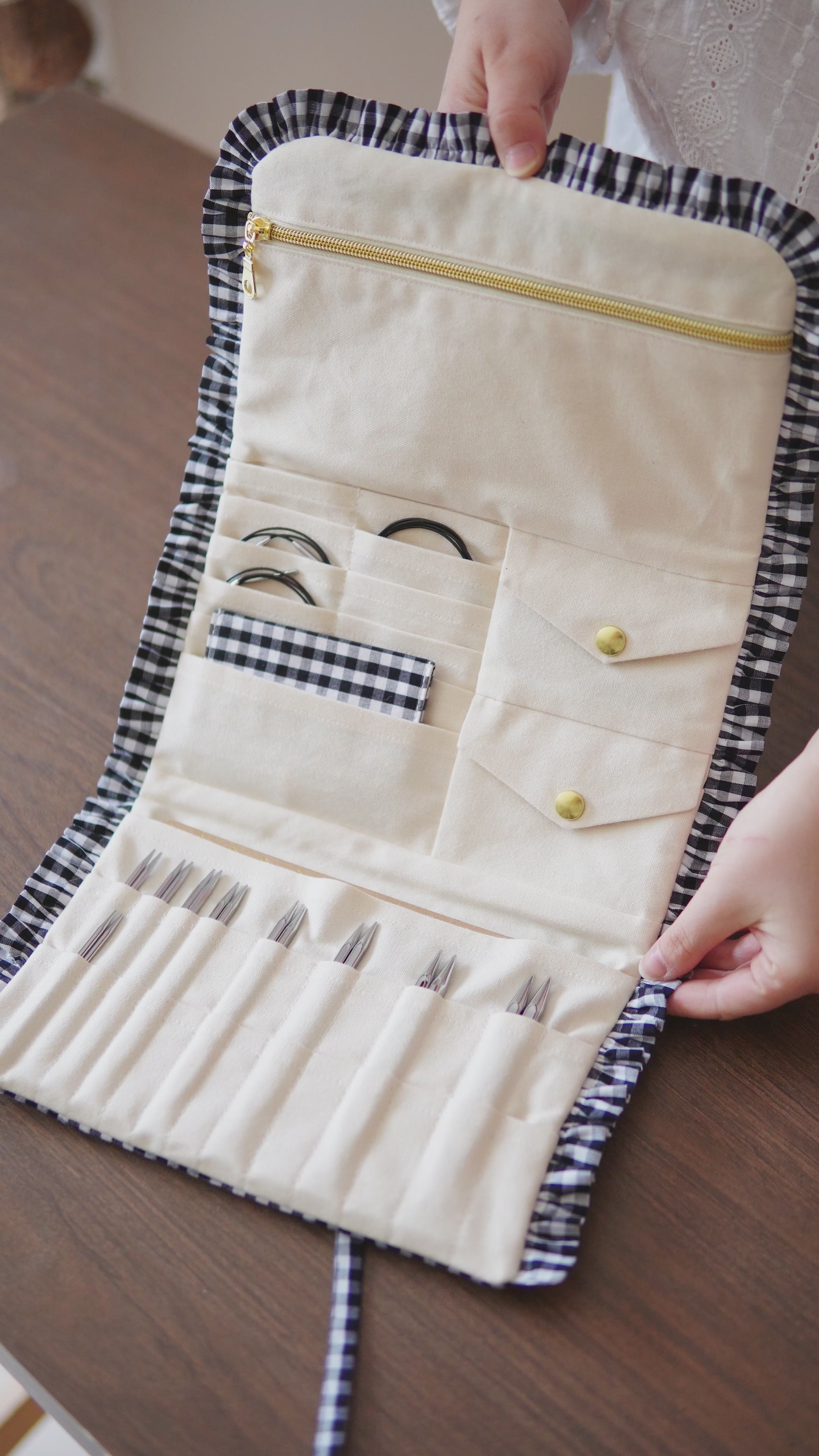 Pochette à aiguilles pour tricot - patron PDF (Français + English)